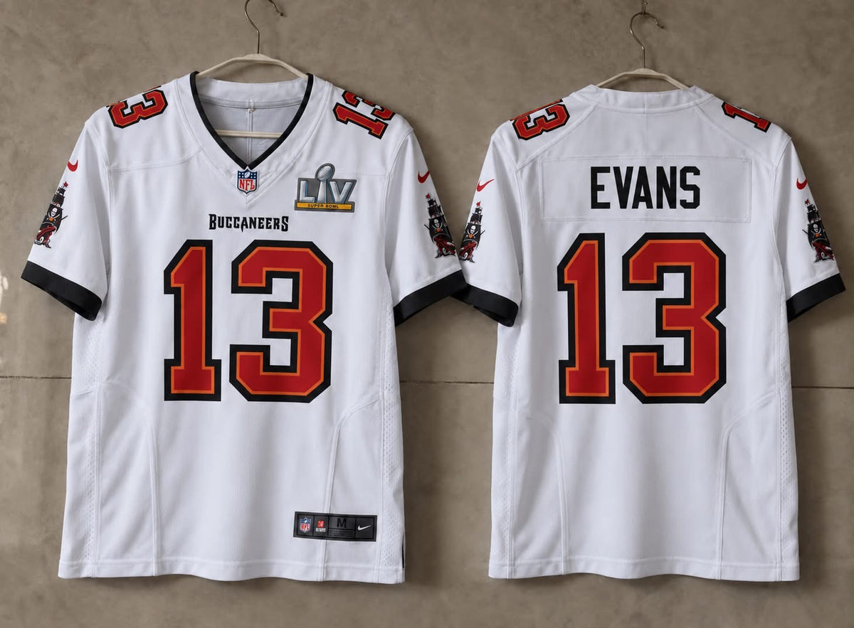 TAMPA BAY BUCCANEERS MIKE EVANS SUPER BOWL WHITE JERSEY