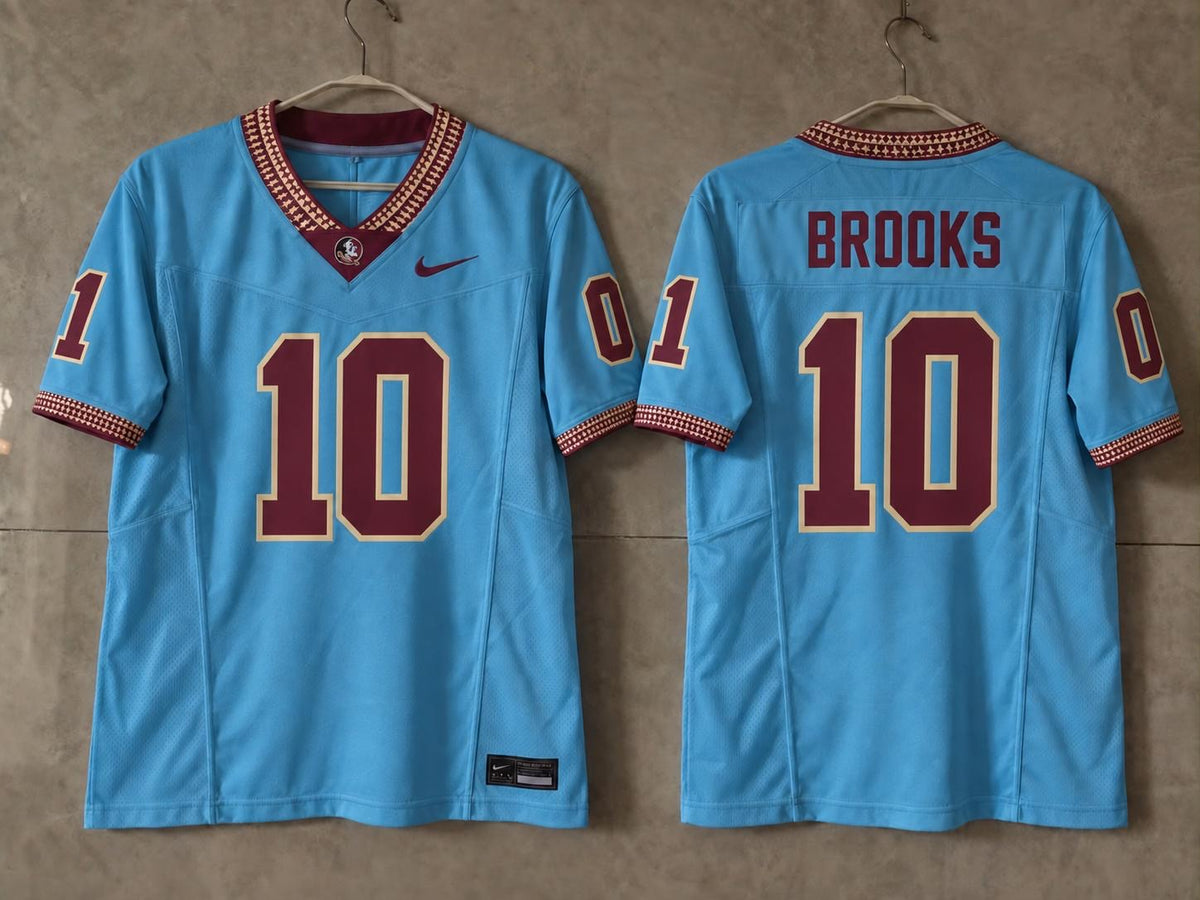 FSU SEMINOLES DERRICK BROOKS BLUE JERSEY