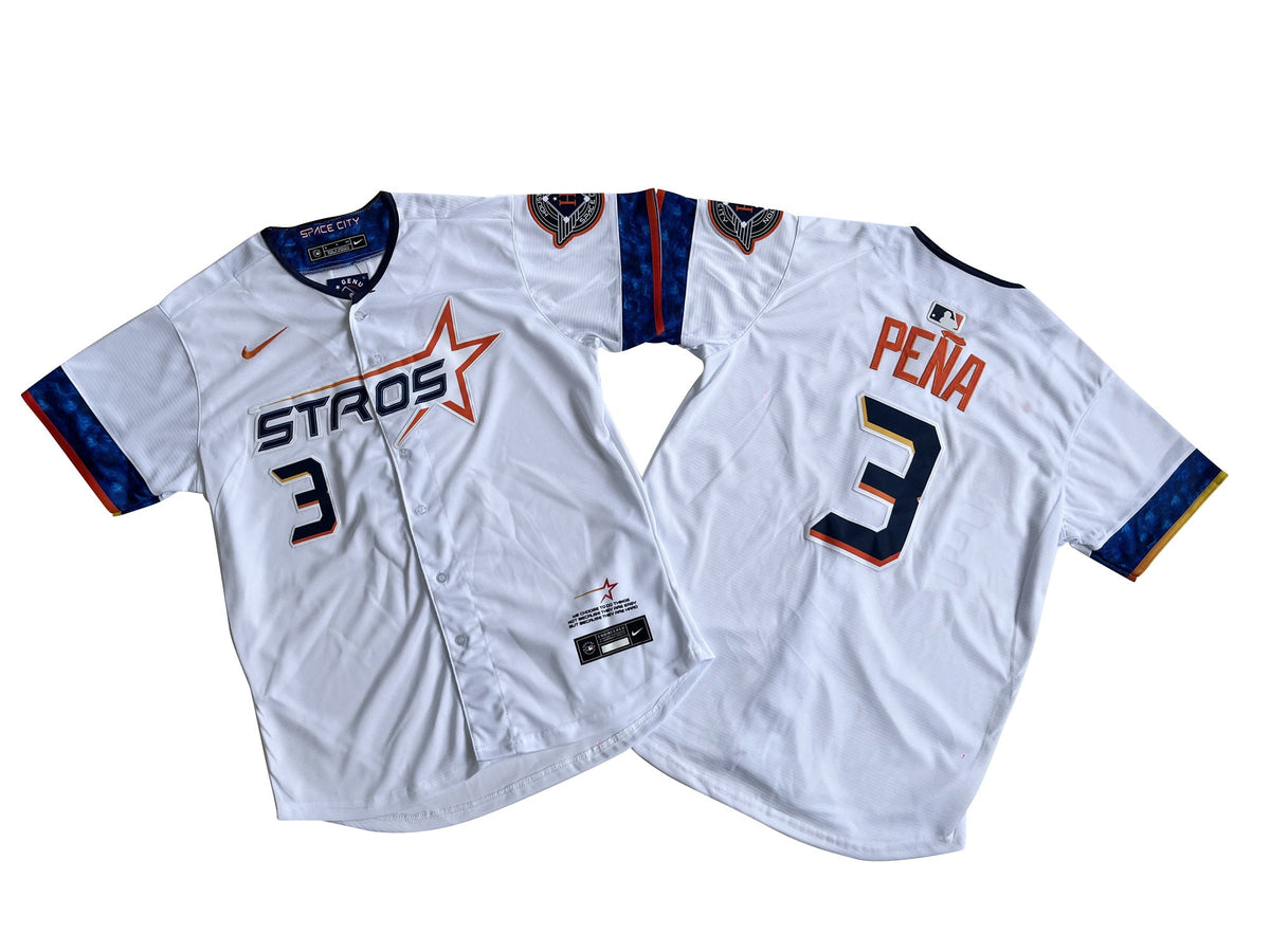 HOUSTON ASTROS JEREMY PENA WHITE JERSEY