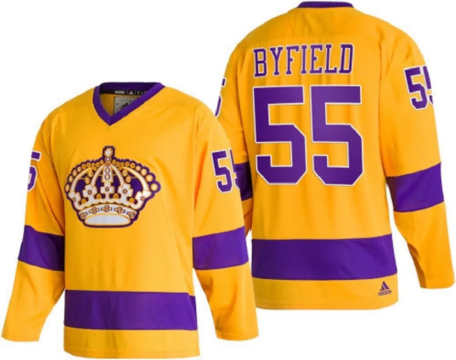 LA KINGS BYFIELD GOLD JERSEY