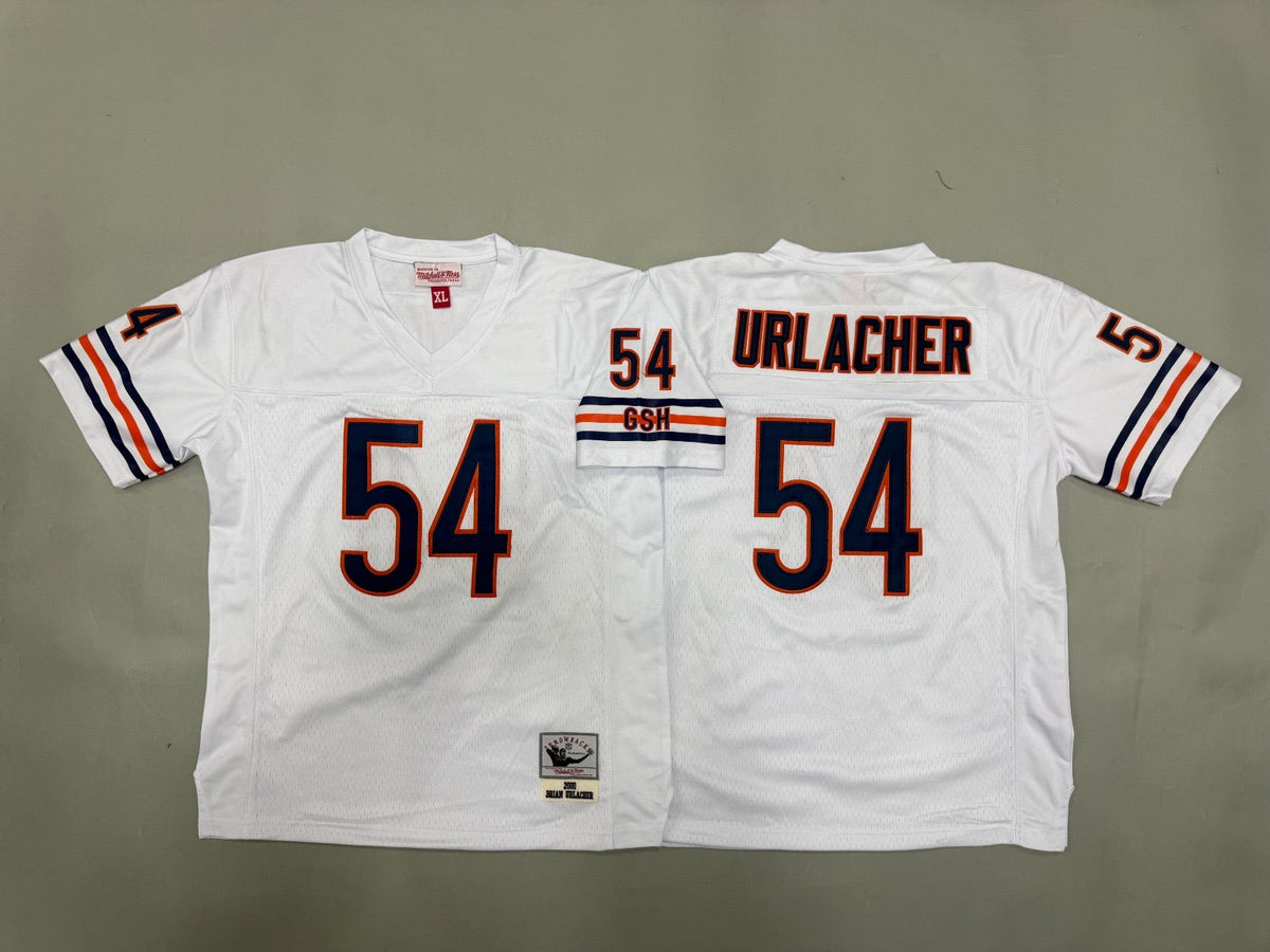 CHICAGO BEARS BRIAN URLACHER WHITE VINTAGE JERSEY