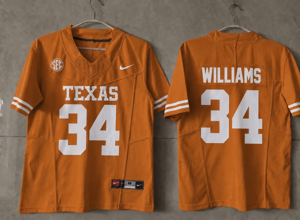 TEXAS LONGHORNS RICKY WILLIAMS ORANGE JERSEY