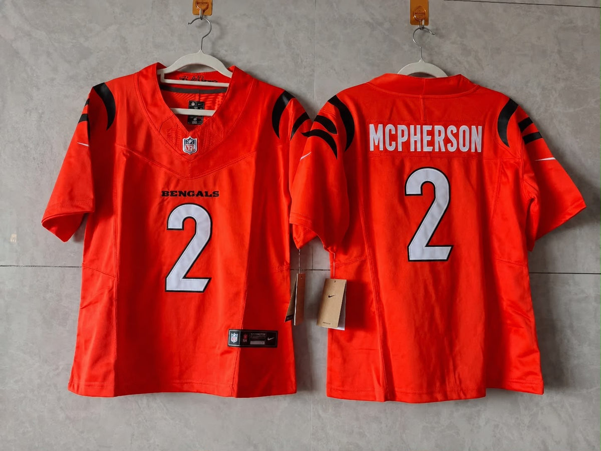 Evan McPherson Cincinnati Bengals Game Jersey - Orange