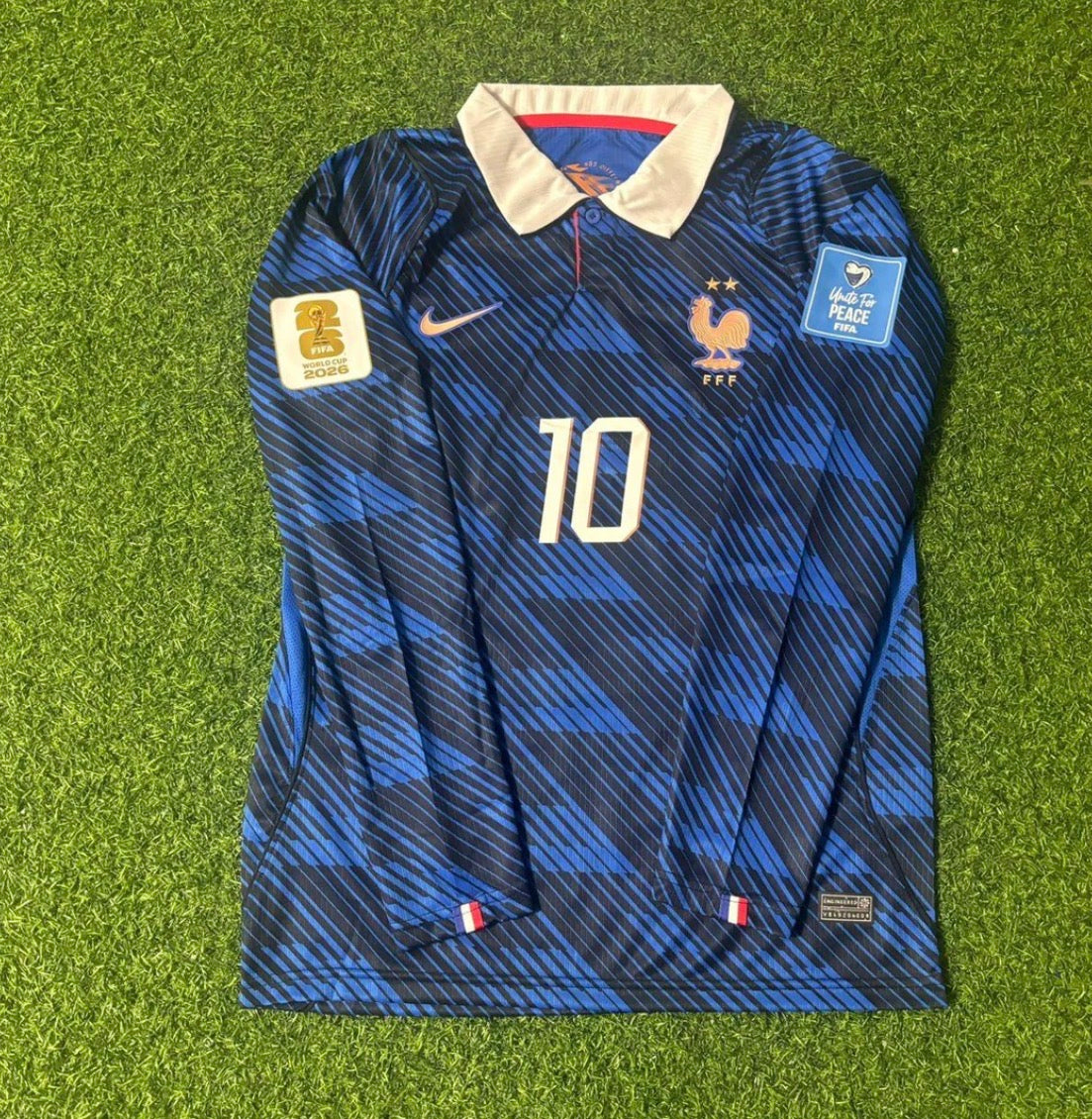 2026 World Cup Kylian Mbappe Team France Blue Jersey