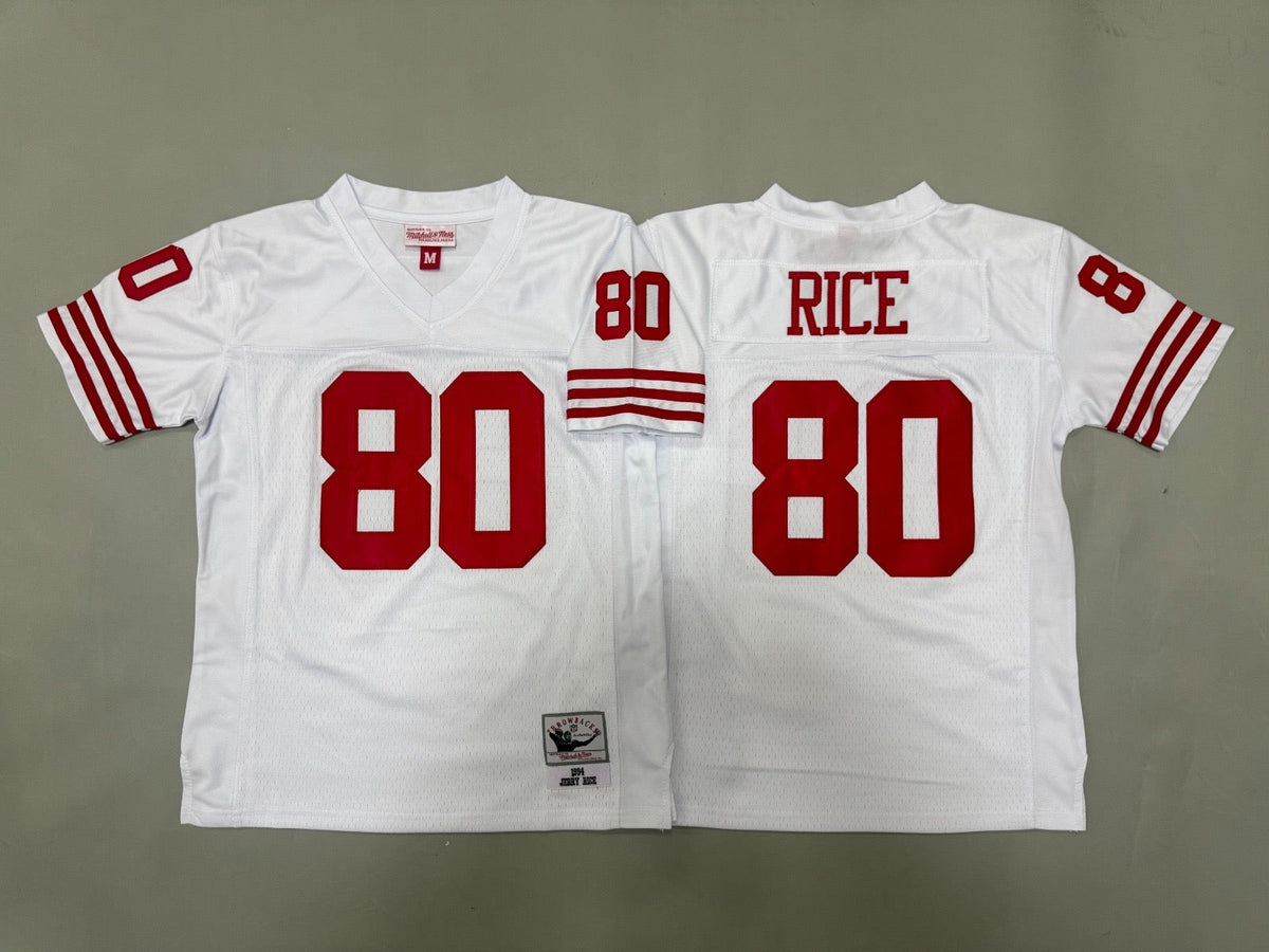 SAN FRANCISCO 49ERS JERRY RICE WHITE VINTAGE JERSEY