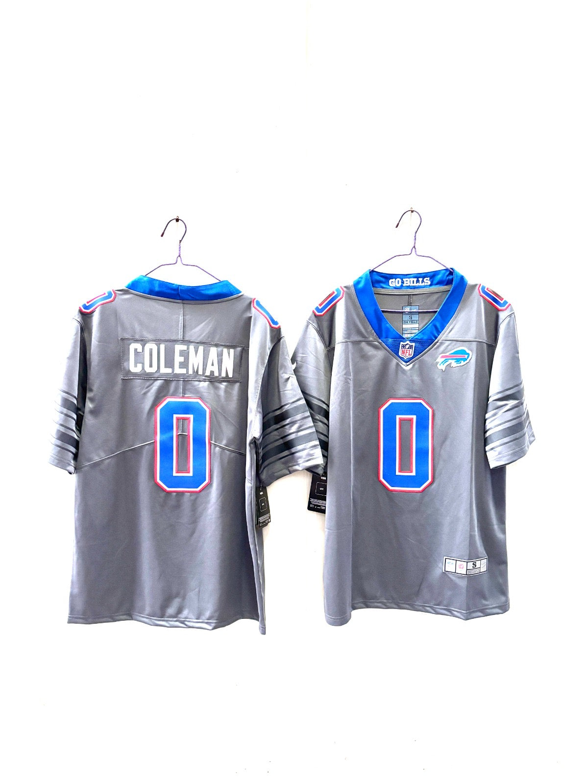 BUFFALO BILLS KEON COLEMAN GREY JERSEY