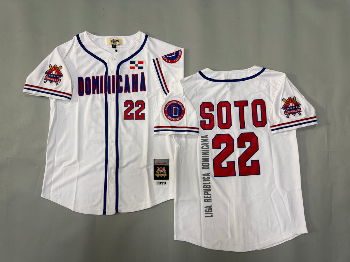 DOMINICAN REPUBLIC JUAN SOTO WHITE JERSEY