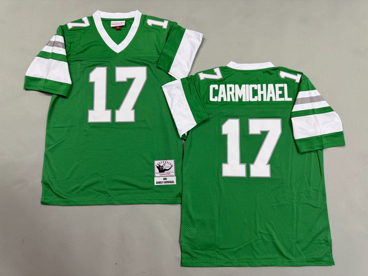 PHILADELPHIA EAGLES HAROLD CARMICHAEL GREEN VINTAGE JERSEY