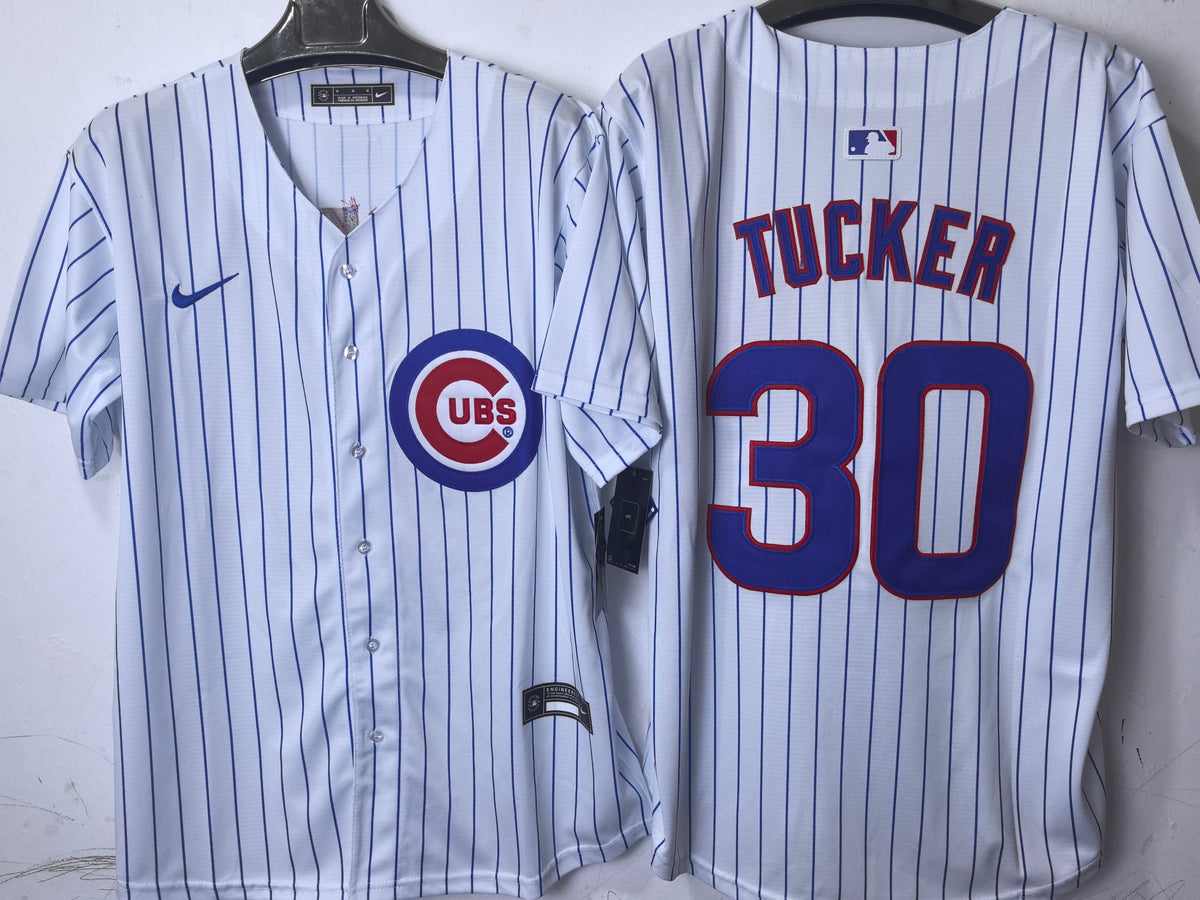 CHICAGO CUBS KYLER TUCKER WHITE JERSEY