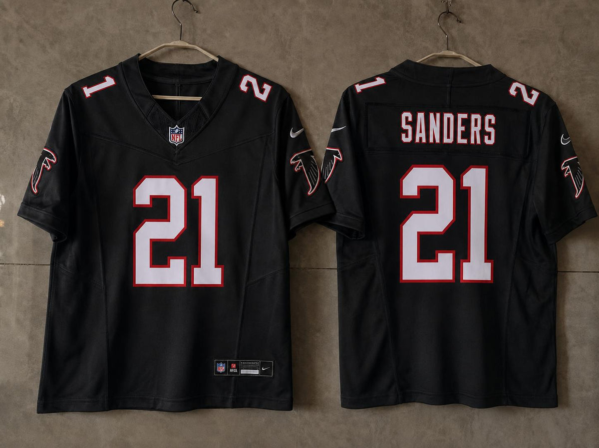 ATLANTA FALCONS DEION SANDERS BLACK JERSEY