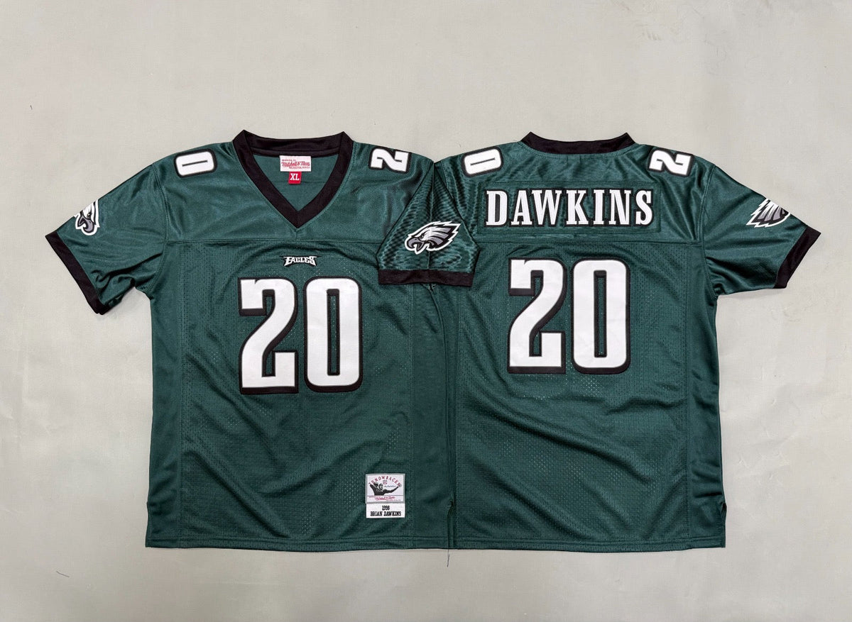 PHILADELPHIA EAGLES BRIAN DAWKINS VINTAGE GREEN JERSEY