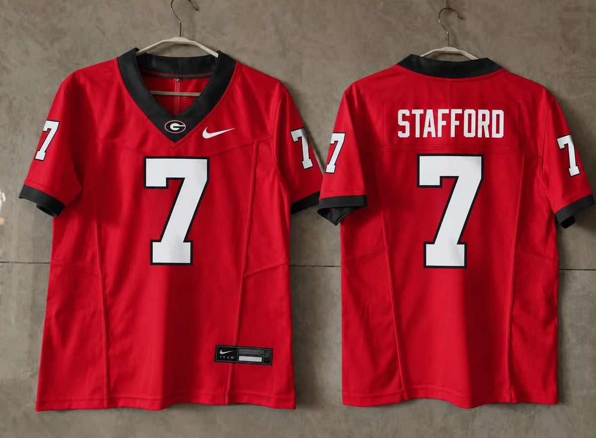 GEORGIA BULLDOGS MATTHEW STAFFORD RED JERSEY