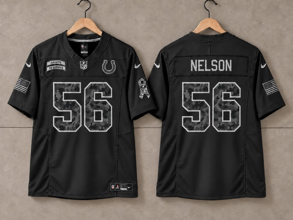 INDIANAPOLIS COLTS QUENTON NELSON SALUTE TO SERVICE JERSEY