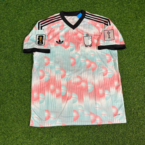 2026 WORLD CUP CHARLES DE KETELAERE TEAM BELGIUM RED AND BLUE JERSEY