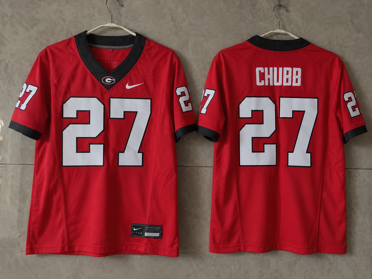 GEORGIA BULLDOGS NICK CHUBB RED JERSEY