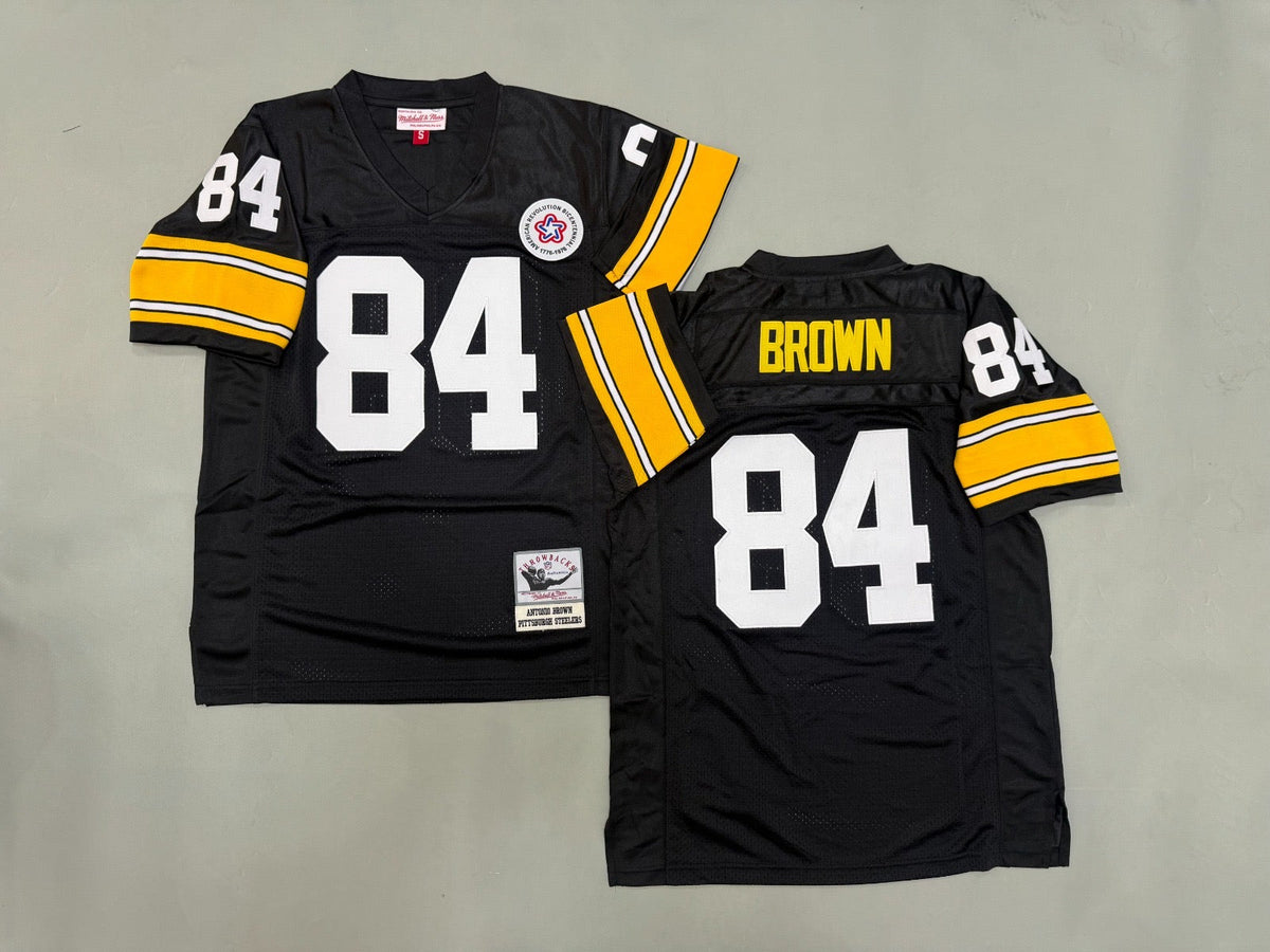 PITTSBURGH STEELERS ANTONIO BROWN BLACK VINTAGE JERSEY