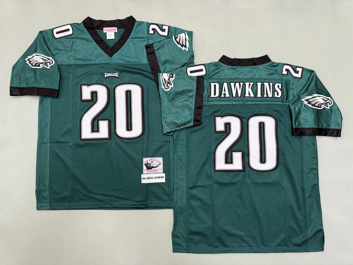 PHILADELPHIA EAGLES BRIAN DAWKINS VINTAGE GREEN JERSEY