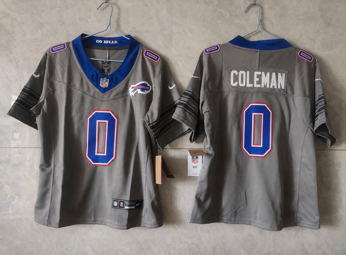 BUFFALO BILLS KEON COLEMAN GREY JERSEY