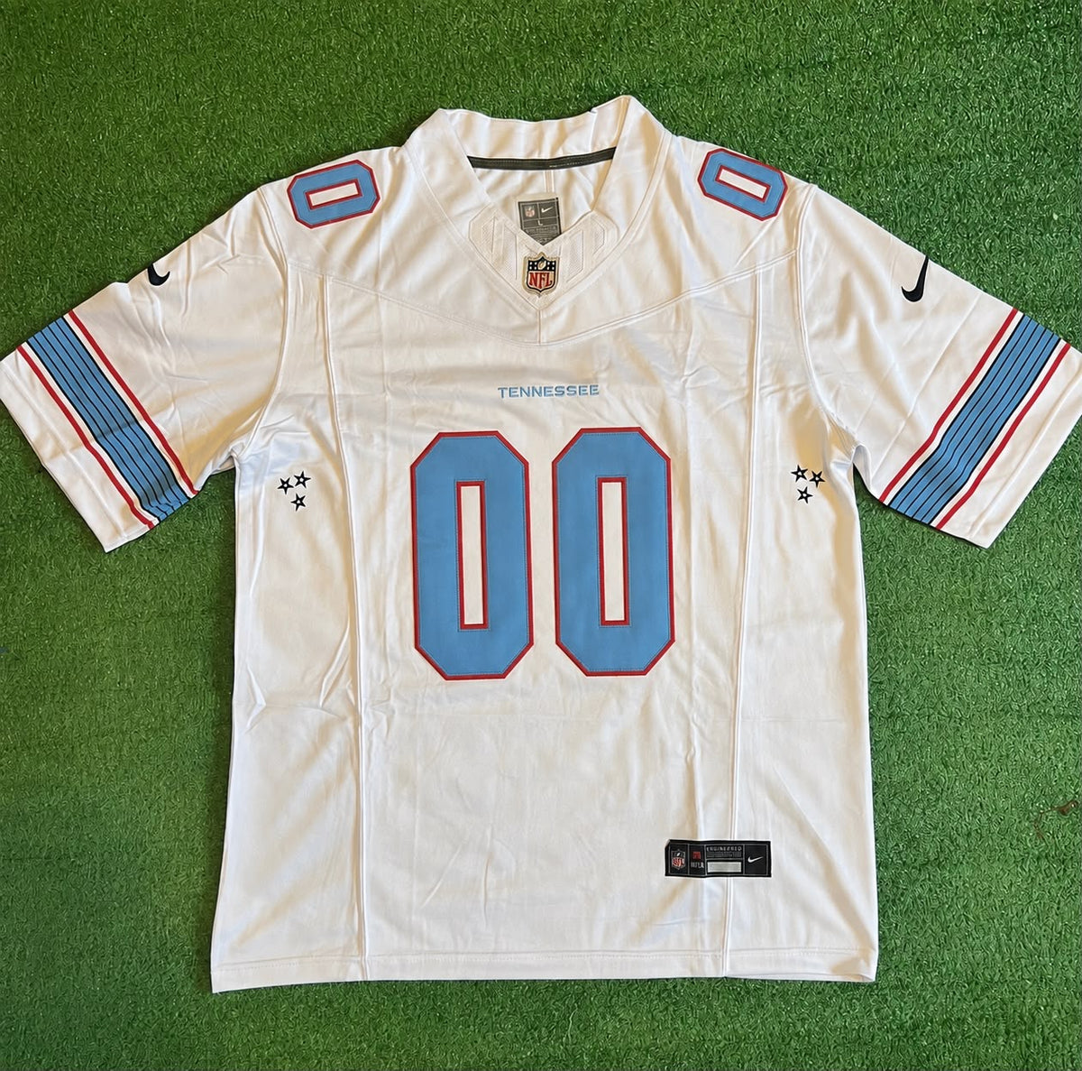 TENNESSEE TITANS CUSTOM WHITE JERSEY
