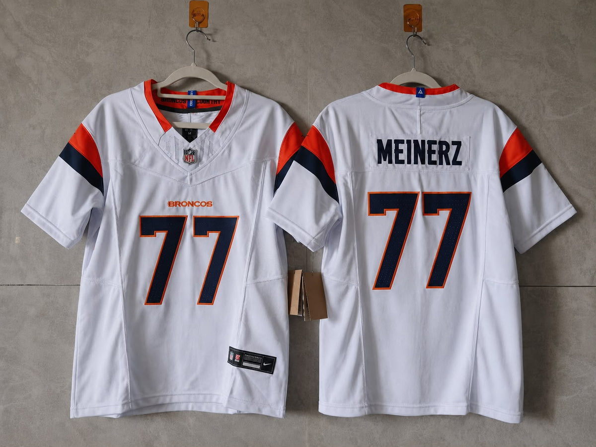 DENVER BRONCOS QUINN MENERZ WHITE JERSEY