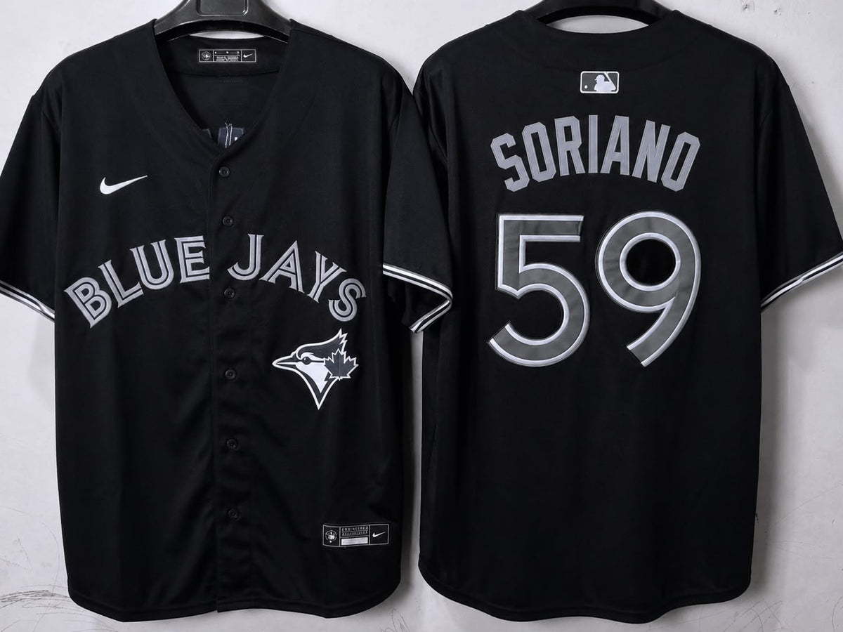 TORONTO BLUE JAYS JOSE SORIANO BLACK JERSEY