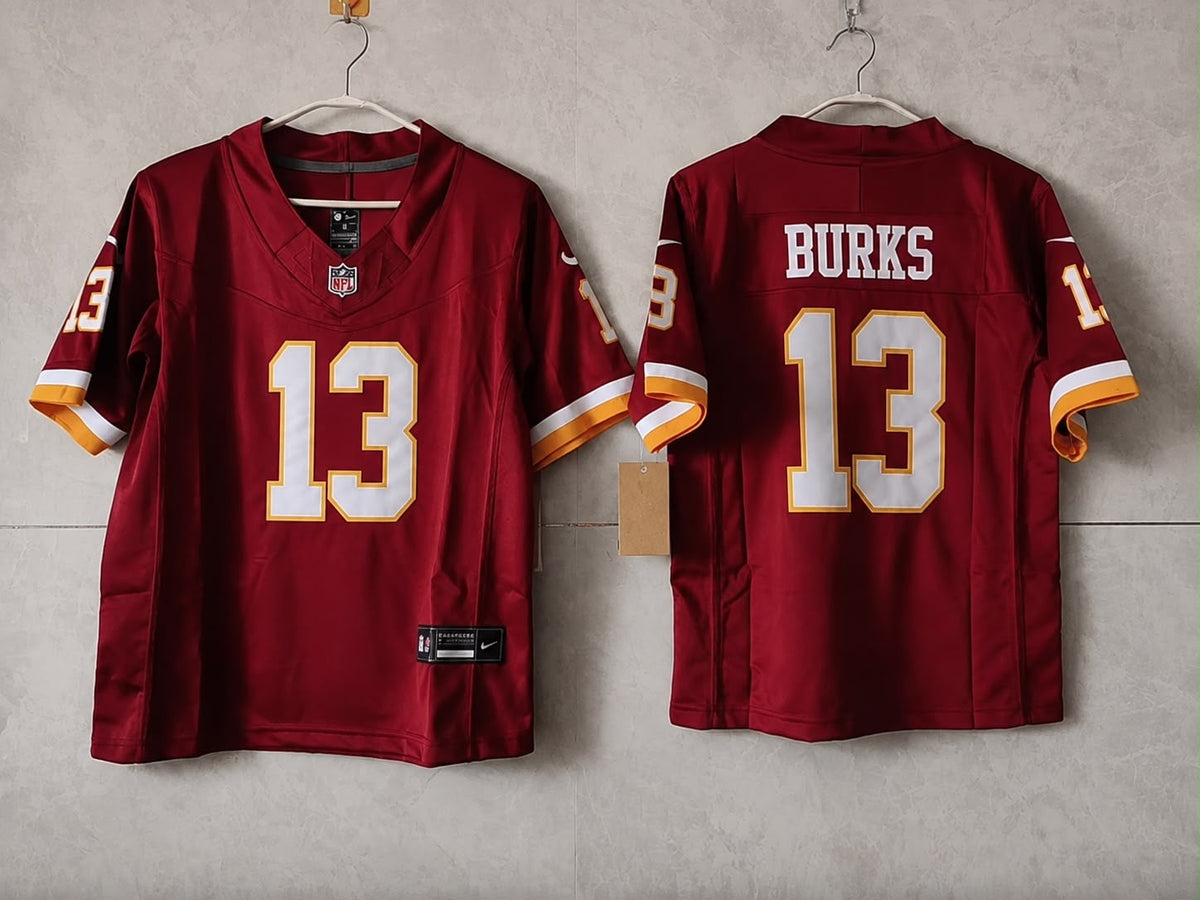 WASHINGTON COMMANDERS TREYLON BURKS BURGUNDY JERSEY