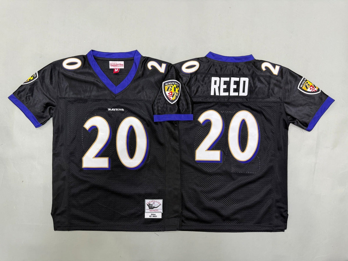 BALTIMORE RAVENS ED REED BLACK VINTAGE JERSEY