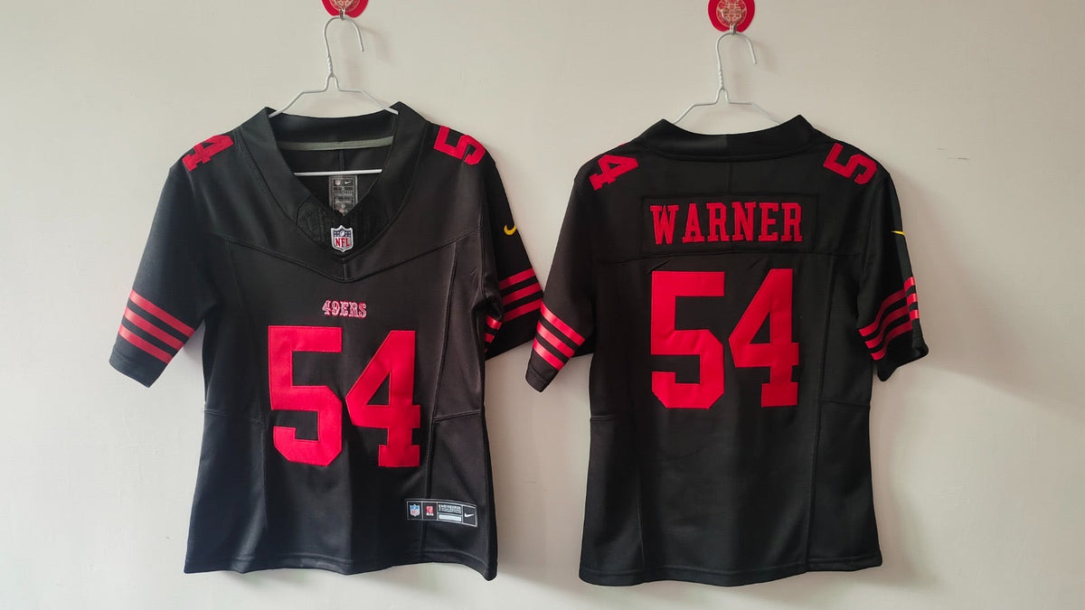 SAN FRANCISCO 49ERS FRED WARNER BLACK JERSEY