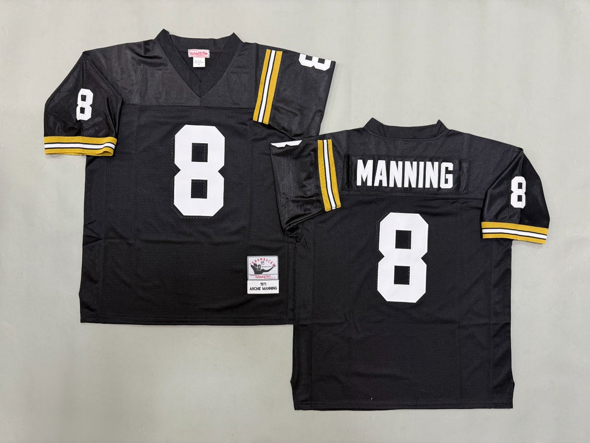 NEW ORLEANS SAINTS ARCH MANNING BLACK VINTAGE JERSEY