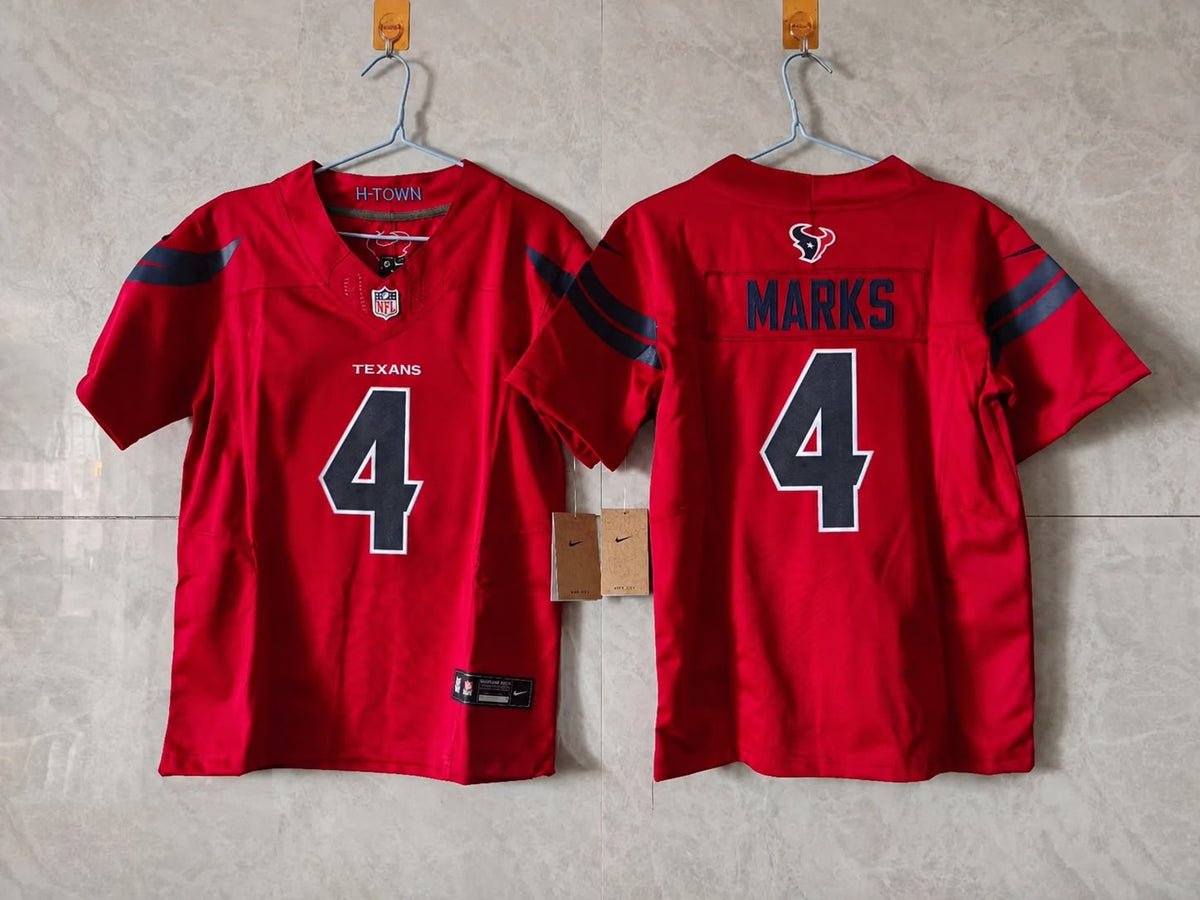 HOUSTON TEXANS WOODY MARKS BATTLE RED JERSEY