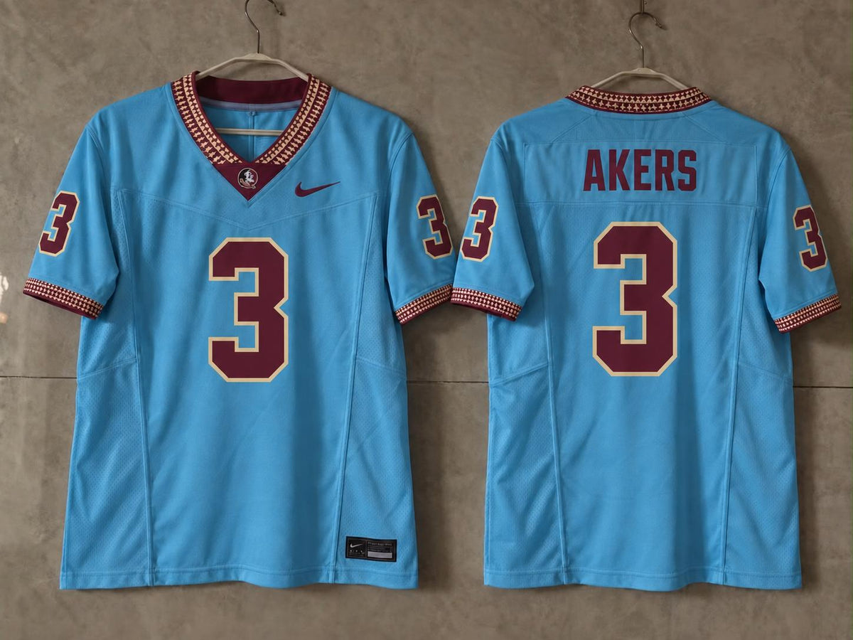FSU SEMINOLES CAM AKERS BLUE JERSEY