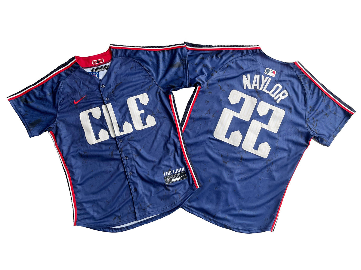 CLEVELAND GUARDIANS JOSH NAYLOR BLUE JERSEY
