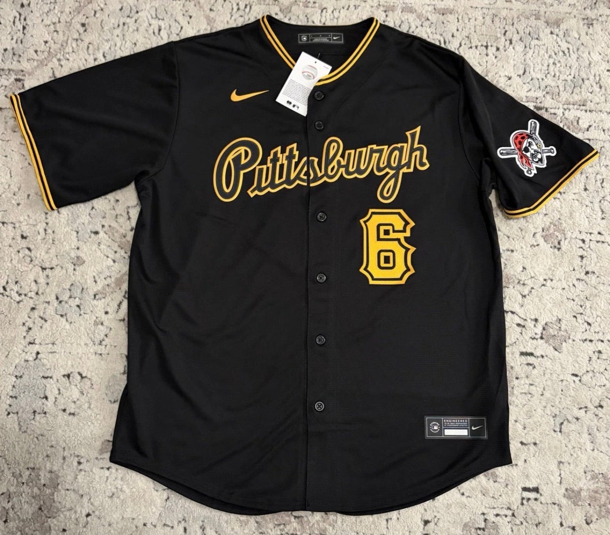 PITTSBURGH PIRATES KONNOR GRIFFIN BLACK JERSEY