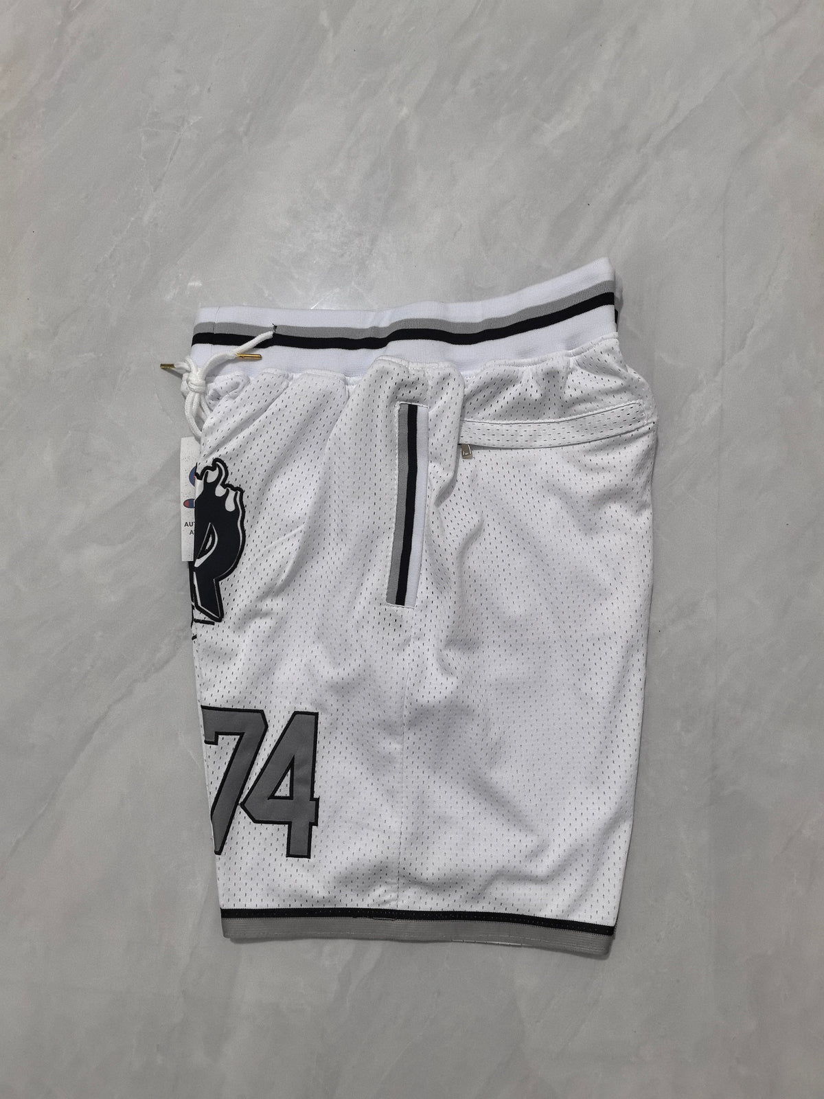 LAS VEGAS RAIDERS WHITE SHORTS