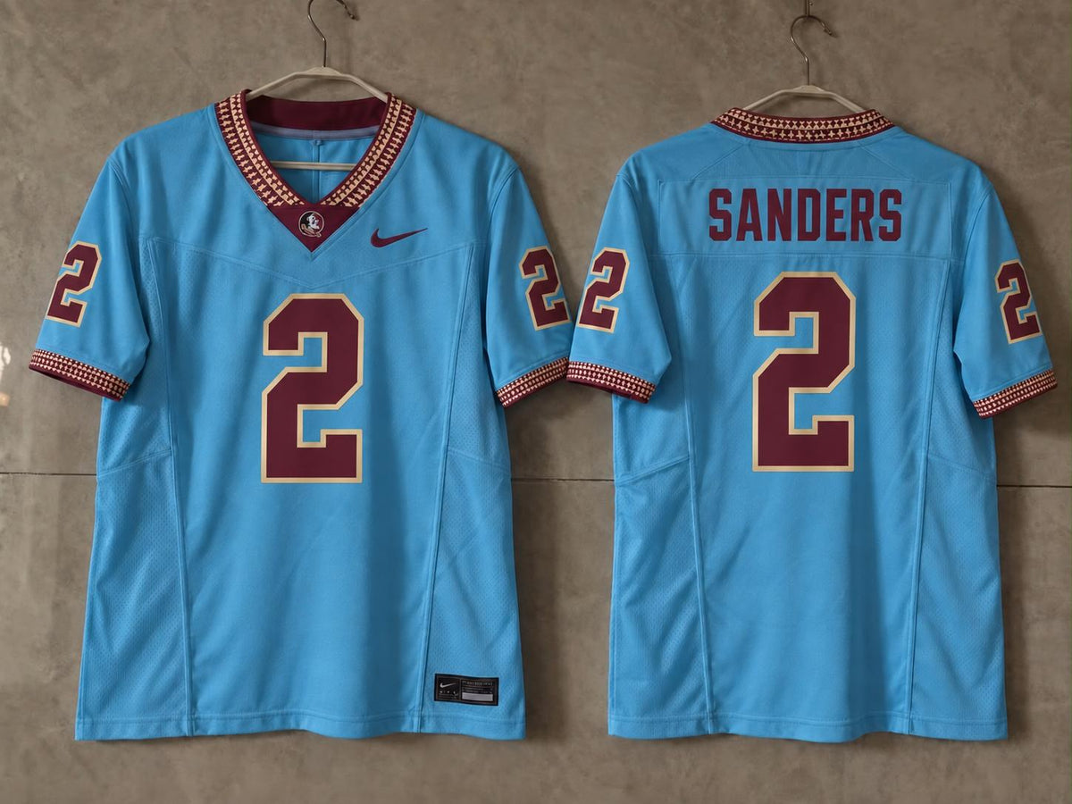 FSU SEMINOLES DEION SANDERS BLUE JERSEY
