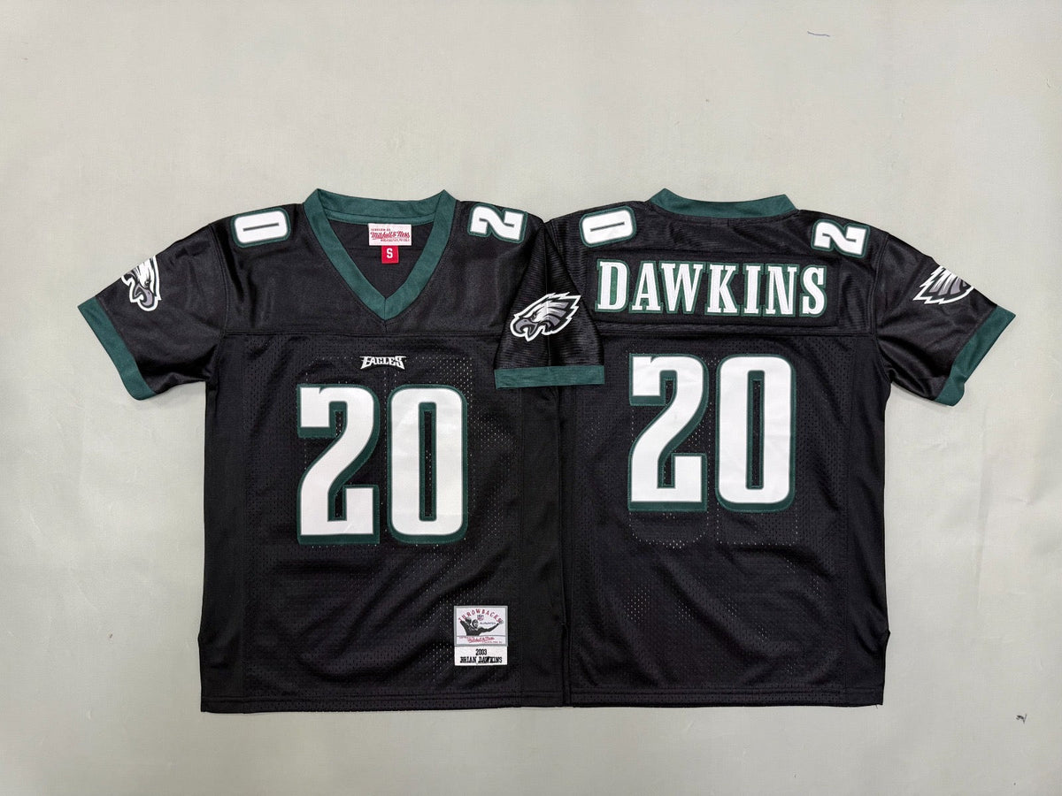PHILADELPHIA EAGLES BRIAN DAWKINS BLACK VINTAGE JERSEY