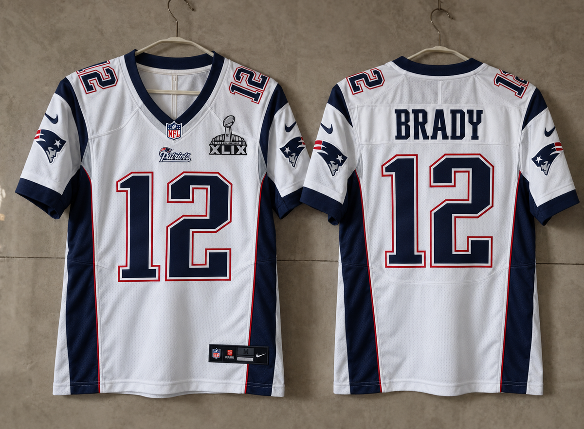 NEW ENGLAND PATRIOTS TOM BRADY SUPERBOWL 49 JERSEY