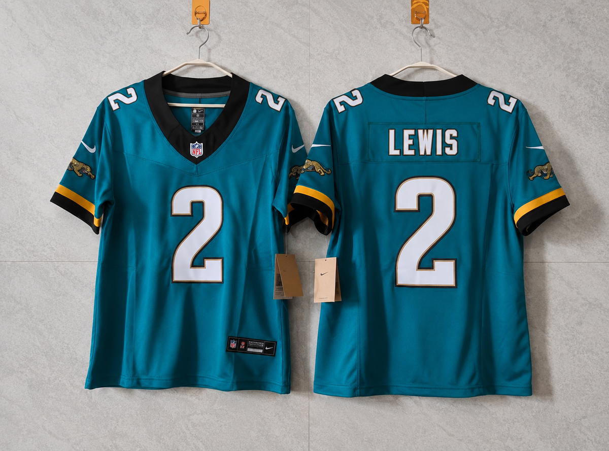 JACKSONVILLE JAGUARS JOURDAN LEWIS THROW BACK JERSEY