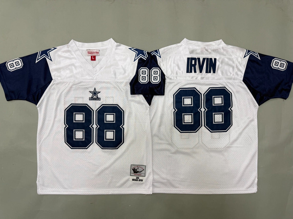DALLAS COWBOYS MICHAEL IRVIN WHITE VINTAGE JERSEY