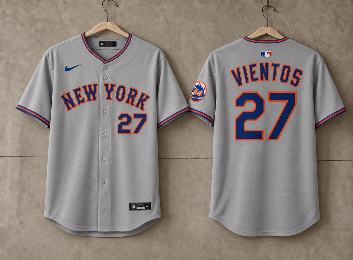 NEW YORK METS CUSTOM GRAY JERSEY