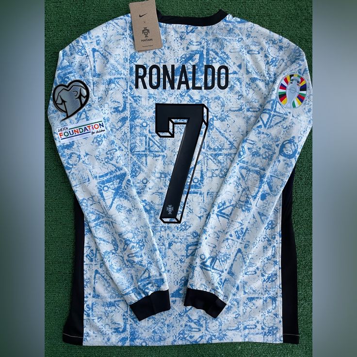 Cristiano Ronaldo Portugal 2024 EURO Away Jersey Long Sleeve