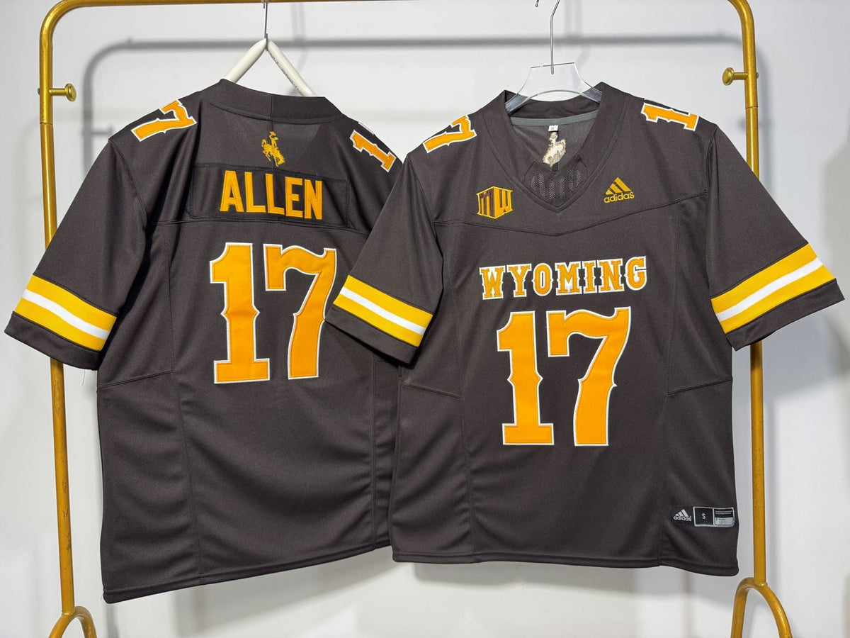 WYOMING COWBOYS JOSH ALLEN BROWN JERSEY