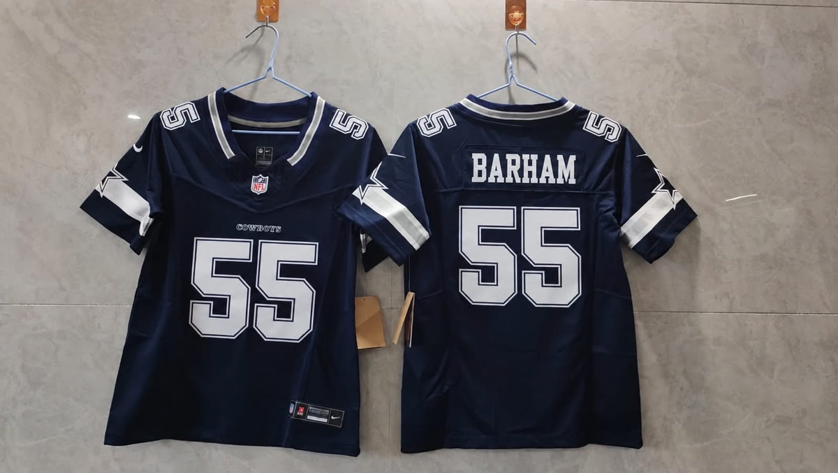 Dallas Cowboys Jaishawn Barham Blue Jersey