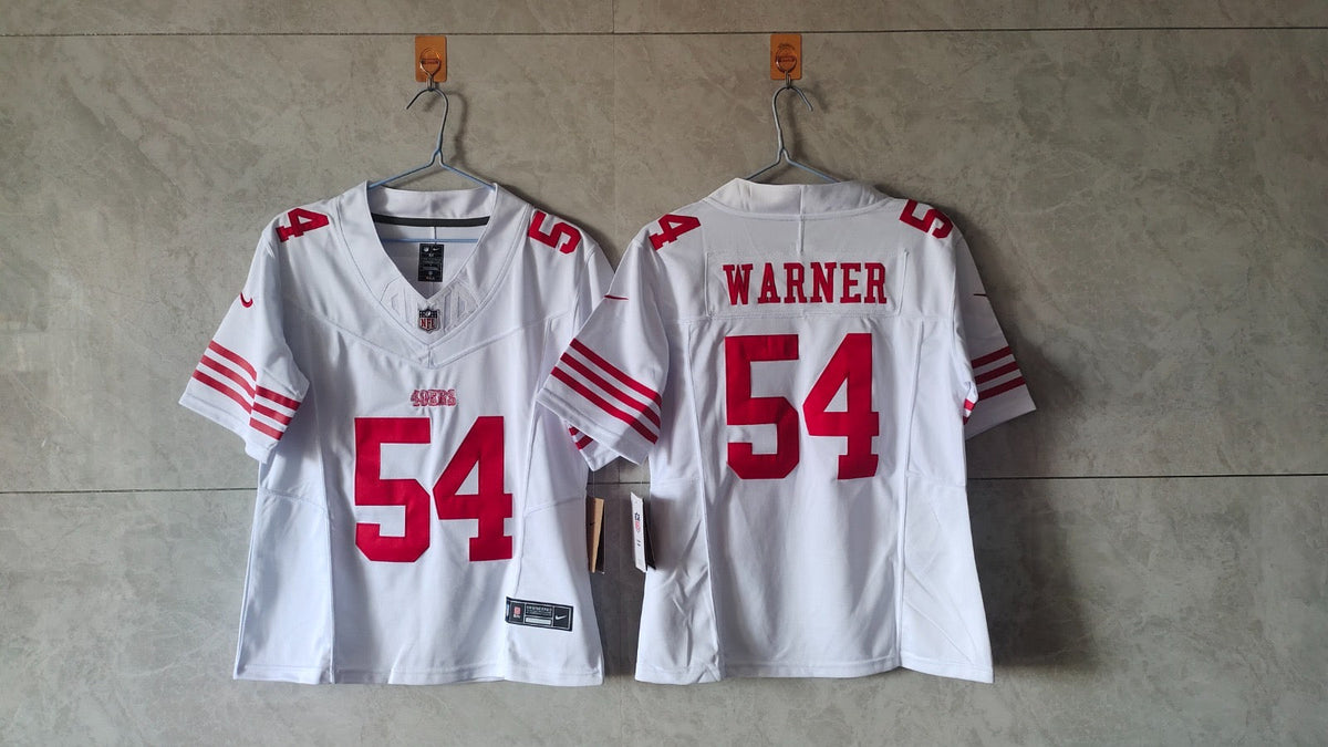 SAN FRANCISCO 49ERS FRED WARNER WHITE JERSEY