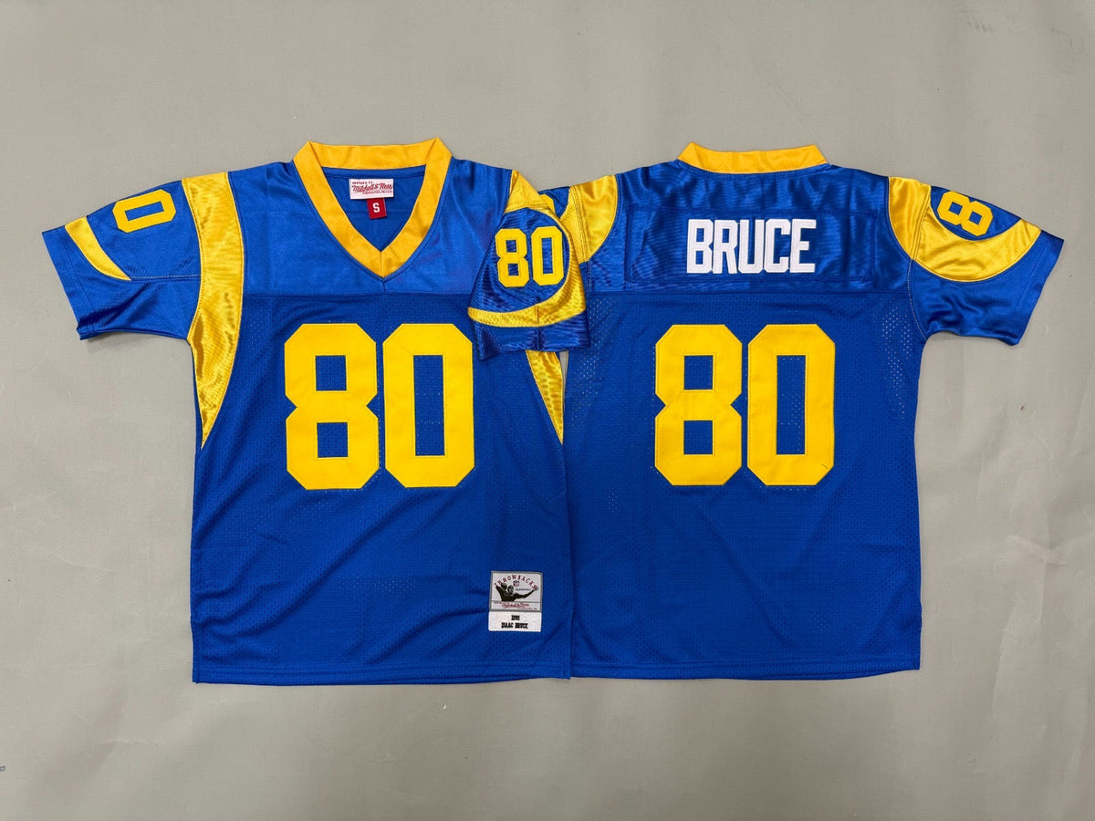 ST. LOUIS RAMS ISAAC BRUCE BLUE VINTAGE JERSEY