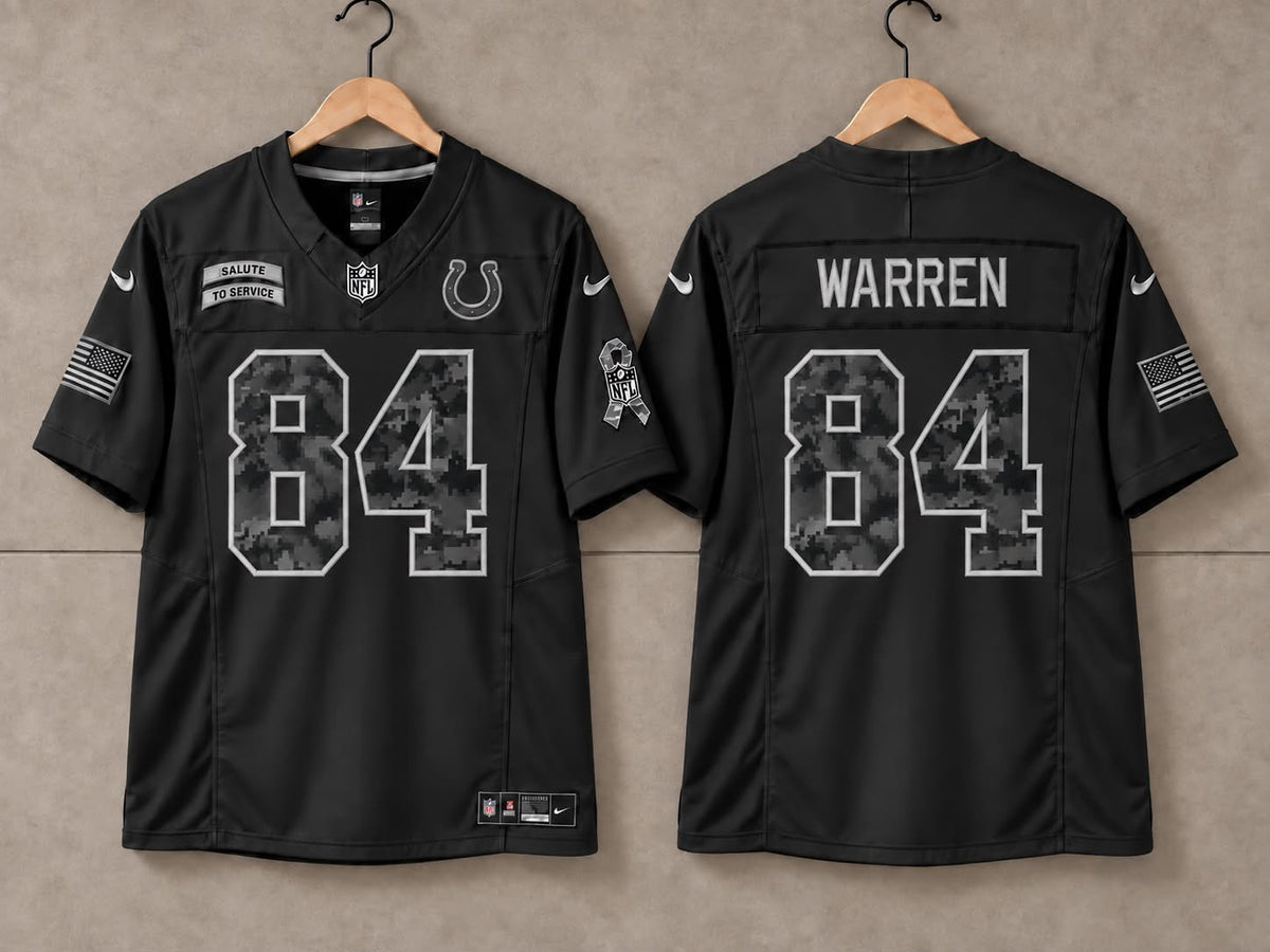 INDIANAPOLIS COLTS TYLER WARREN SALUTE TO SERVICE JERSEY