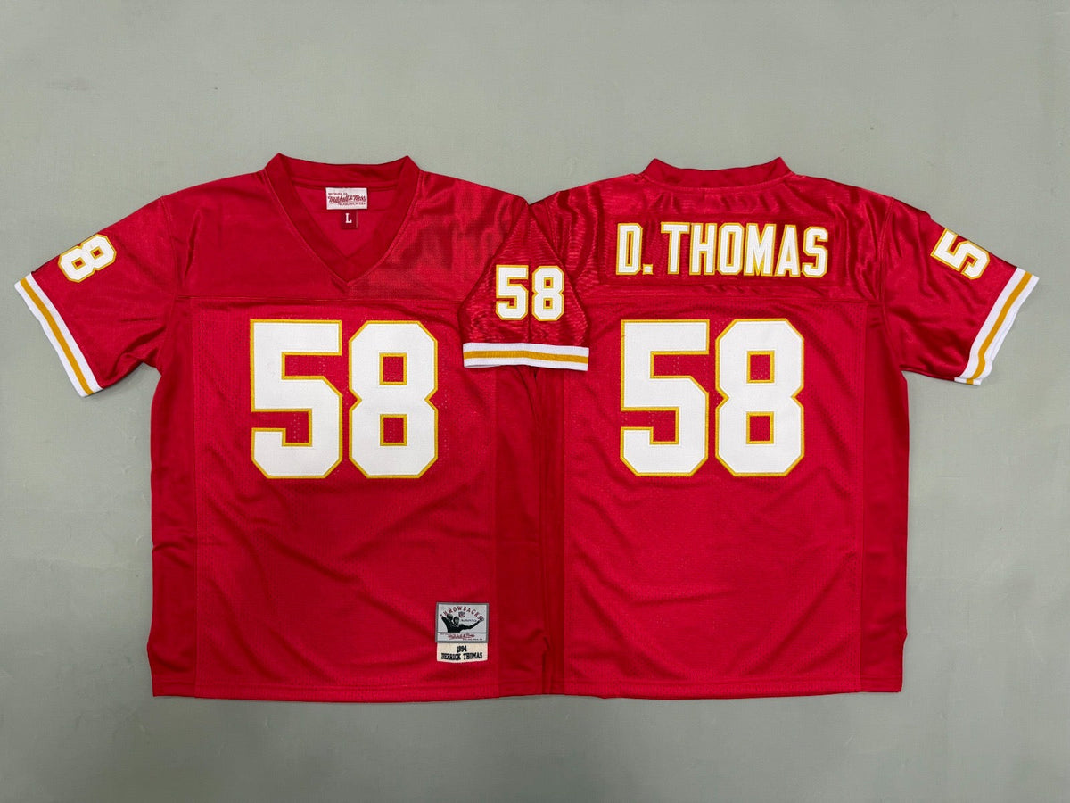 KANSAS CITY CHIEFS DERRICK THOMAS RED VINTAGE JERSEY
