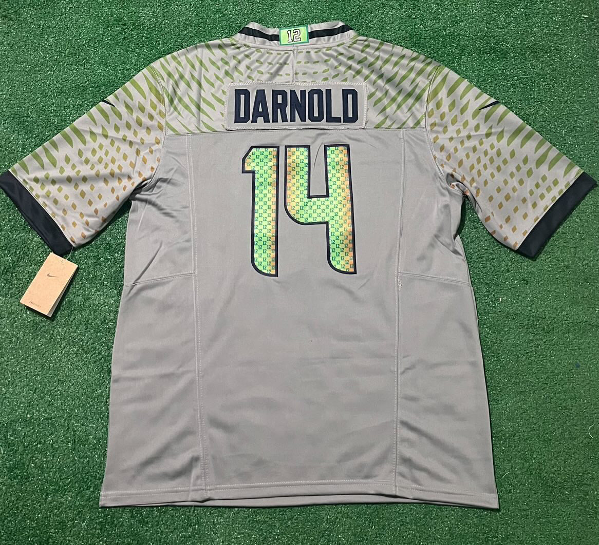 Seattle Seahawks Sam Donald gray jersey