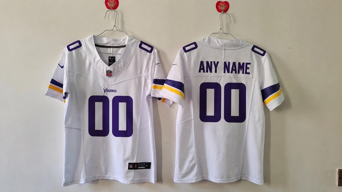 MINNESOTA VIKINGS CUSTOM WHITE JERSEY