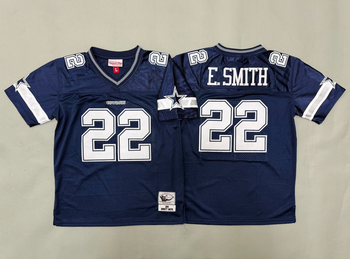 DALLAS COWBOYS EMMITT SMITH BLUE VINTAGE JERSEY